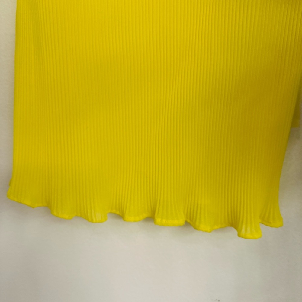 Yellow Ruffled Women's Top - Picture 4 of 4